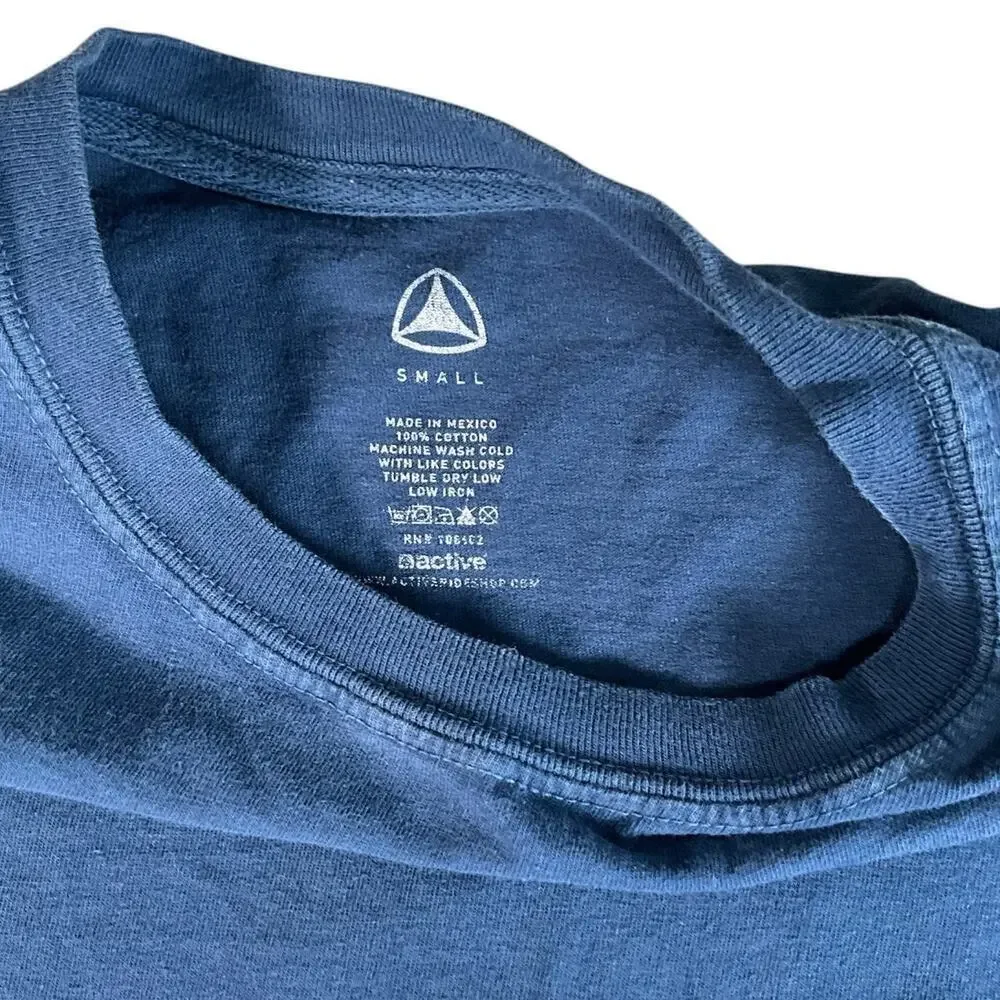 Bundle The North Face & Active T-Shirts Mens SM Black & Blue Skater 100% Cotton